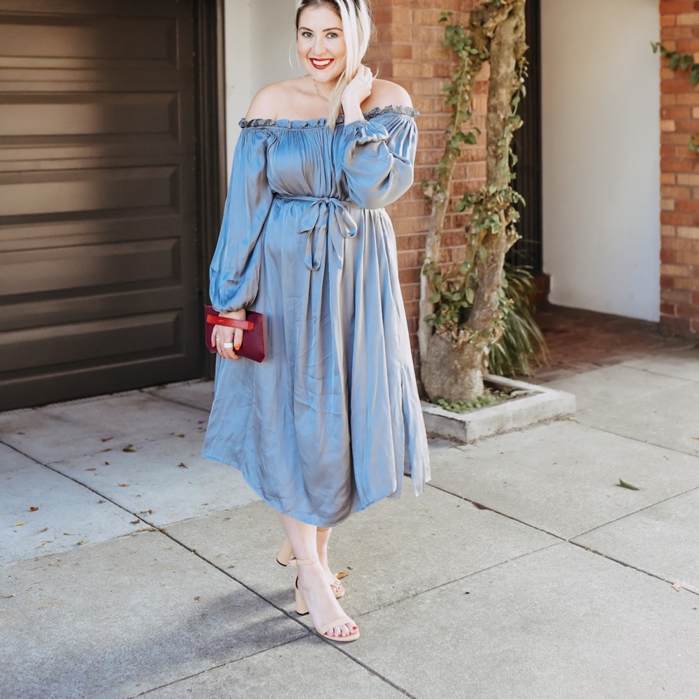 [LPA] Off Shoulder Lounge Dress - Picture 4 of 4